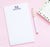 NP099 personalized classic 1 letter monogram notepads with name mens business stationery 1