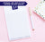 NP100 personalized business 1 letter monogram notepad set business professional lined