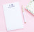 NP102 personalized 2 letter monogram notepad for women and men business professional paper