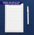 NP105 personalized name and border note pads for men and women professional writing paper lined