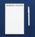 NP107 elegant block font notepad personalized for women simple stationery 1