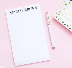 NP107 elegant block font notepad personalized for women simple stationery