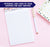 NP109 top floral note pad personalized for women florals banner stationery lined