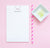 NP131 cat personalized note pads with script font cats kitty kitten