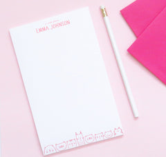 NP133 cats personalized writing paper for kids cat kitty a note from
