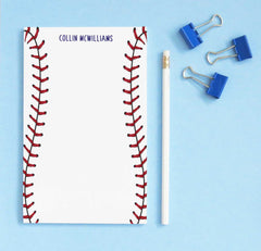 NP143 baseball stitch note pads personalized set sports sport paper
