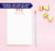 NP148 personalized ice cream note pads for kids icecream cones paper lined