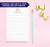 NP156 floral unicorn kids notepads personalized elegant cute paper lined
