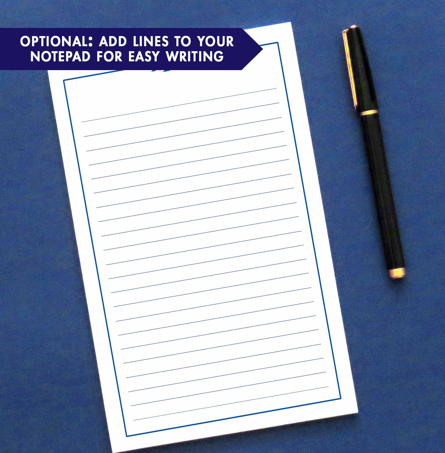 NP162 personalized professional 3 letter monogram note pads for adults professional business paper