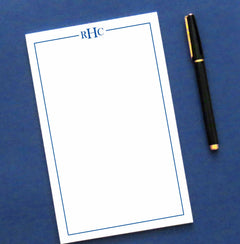 NP162 personalized professional 3 letter monogram note pads for adults professional business paper
