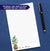NP185 greenery potted plant personalized notepads for women plants green script lined