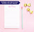 NP191 a note from heart personalized writing paper set polka dot line bottom lined