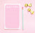NP195 pink personalized notepad sets for girls writing paper