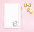 NP199 volleyball personalized stationary paper for kids sports notepad border