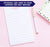 NP207 personalized script and block font stationery notepads for kids cute elegant classic lined