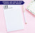 NP216 3 letter monogrammed notepads personalized for adults men women classic lined