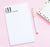 NP216 3 letter monogrammed notepads personalized for adults men women classic