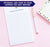 NP243 modern ivory lilly flower notepad personalized for women simple lind