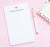 NP243 modern ivory lilly flower notepad personalized for women simple