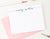 PS001 modern script personal stationery for women men simple classic elegant personalized flat notecard 1