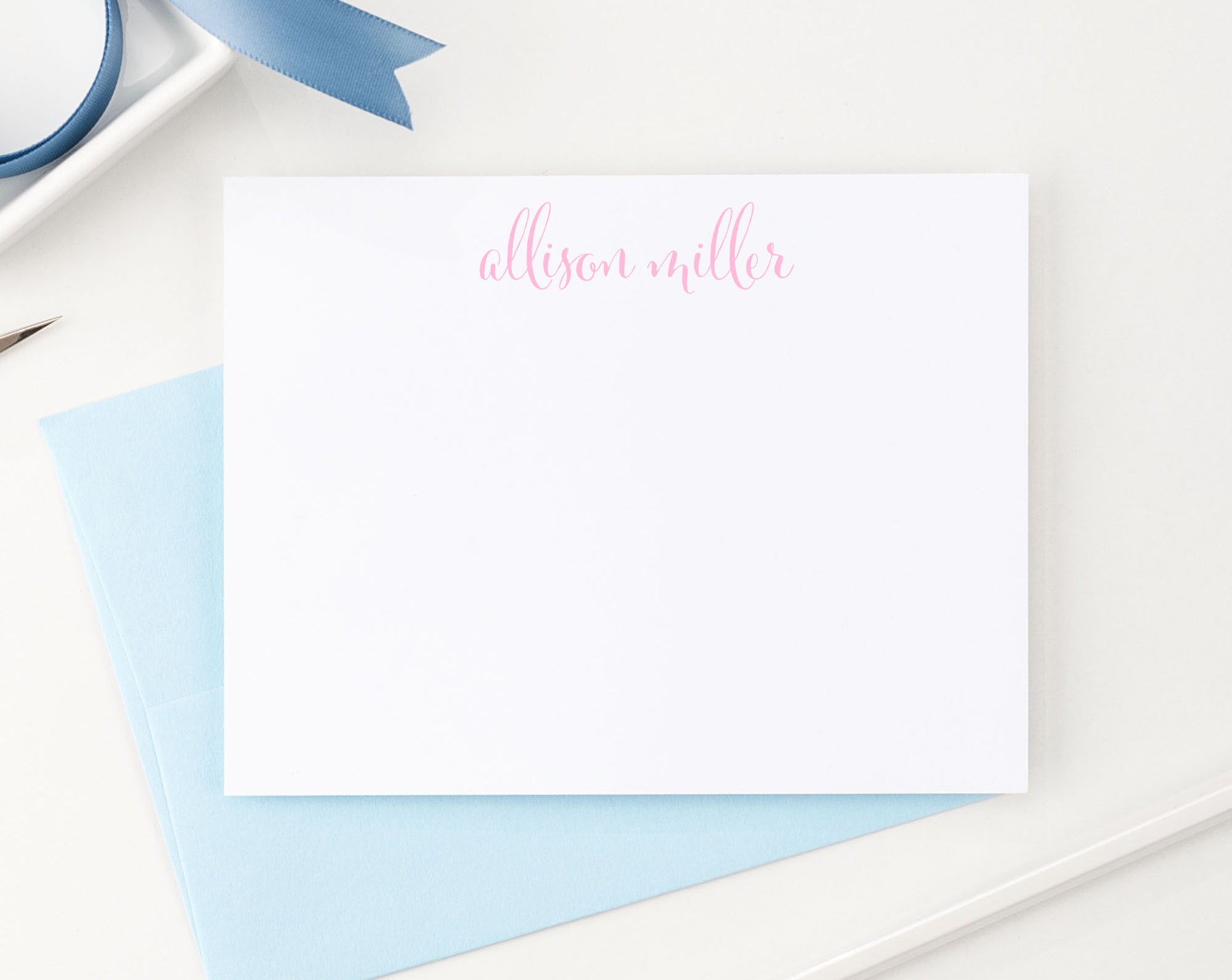 PS002 Simple Script Personalized Stationary for Women modern classic