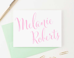 PS005 Calligraphy Customized Stationery Note Cards women personalized stationery classic elegant modern-1