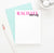 PS027 first and last name personal stationery set personalized girls classic simple 1