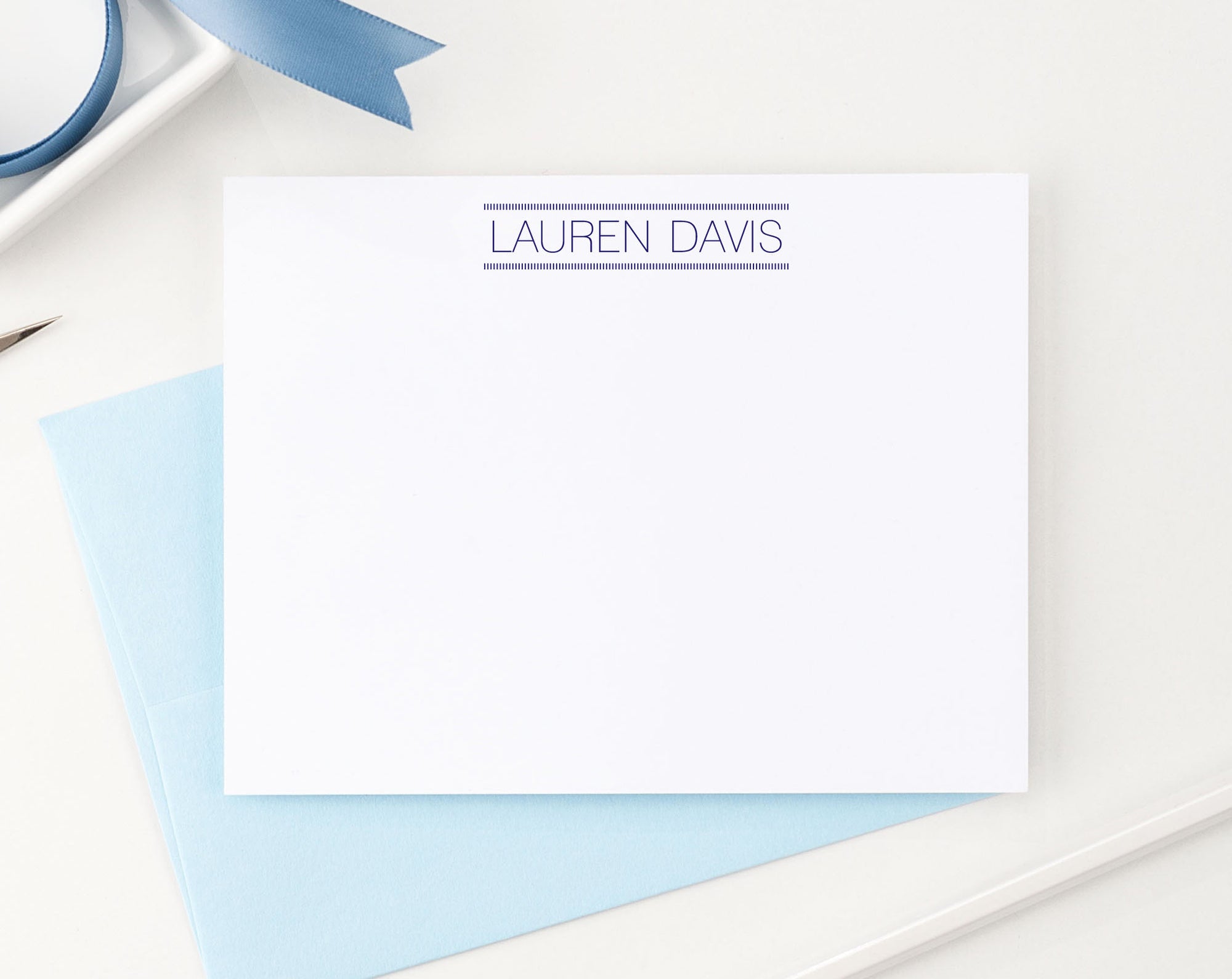 PS031 modern block font personal stationery sets simple personalized