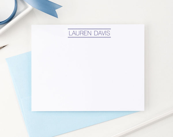 Modern Block Font Personal Stationery Sets - Modern Pink Paper