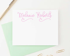PS038 modern script personalized stationery gift set girls simple modern 1