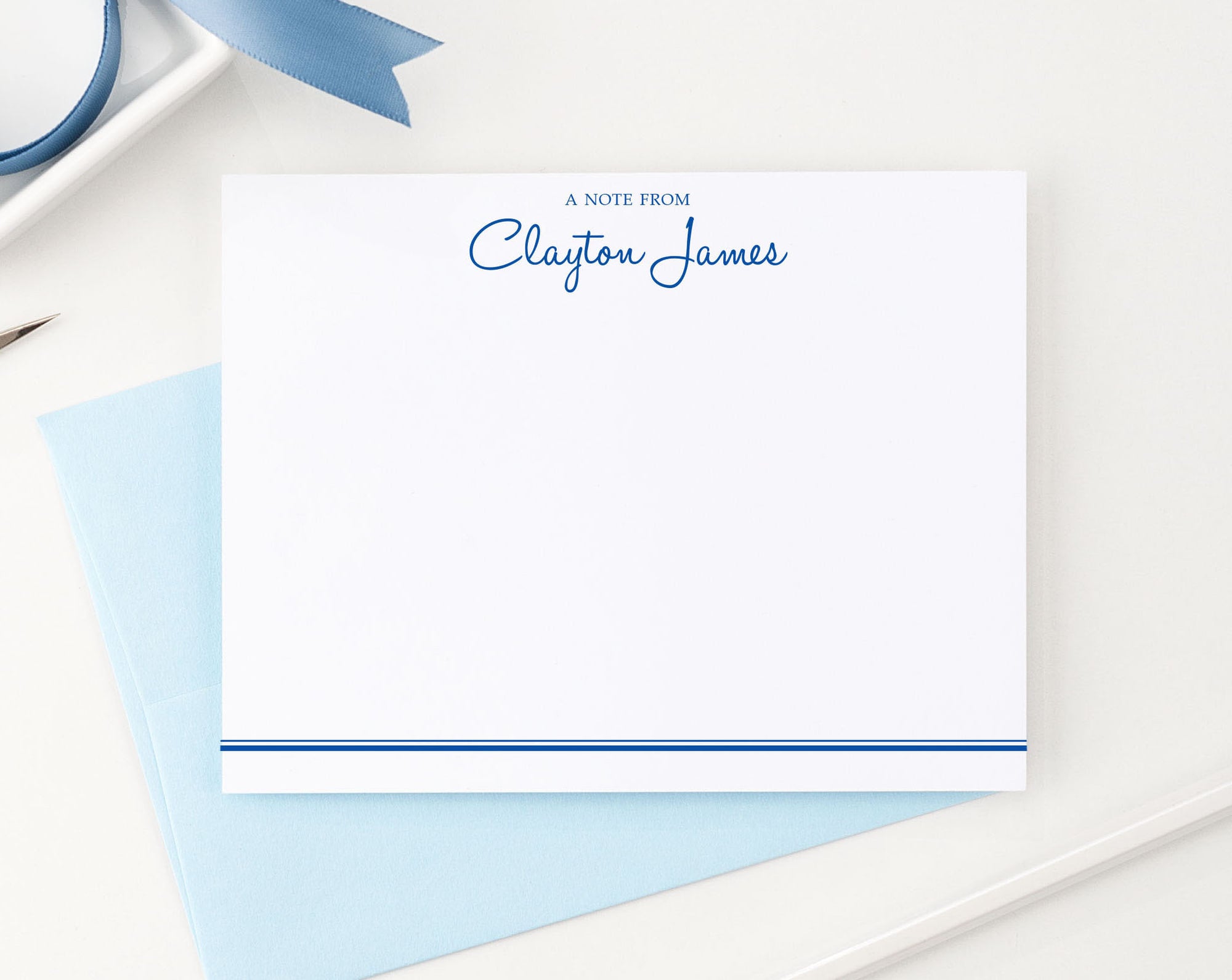 PS040 women and mens stationary personalized a note from
