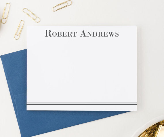 PS047 modern stationary personalized for men bottom line classic professional business