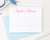 PS049 womens script personalized flat note cards adult elegant flat stationary 1