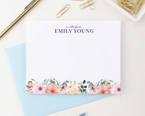 Floral A Note From Personalized Stationery Gift Set