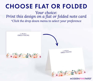 Floral A Note From Personalized Stationery Gift Set