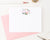 PS066 floral block font personalized stationery for women florals flower flowers adult 1