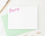PS068 simple corner script personalized note cards women elegant stationery