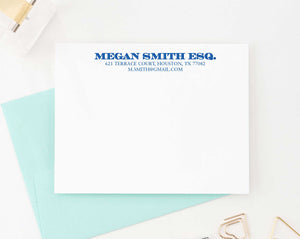 PS075 adults business personalized stationery note cards adult simple classic 1