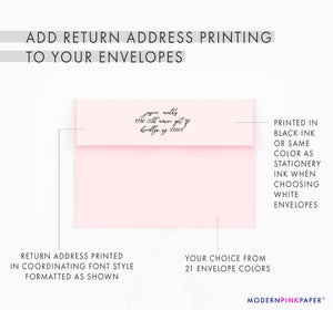 Modern Script Personalized Stationery Note Cards for Women