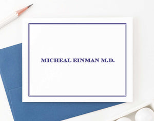 Professional Folded Personalized Stationery Sets for Men and Women
