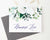 PS112 white floral personalized note cards set women elegant folded stationary 2