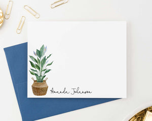 PS116 potted plant personalized stationery set adult elegant plants 2