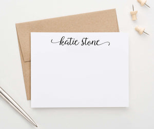 PS138 sweet script stationery personalized for women simple cute
