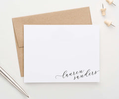 Elegant Bottom Corner Stationary Personalized for Women