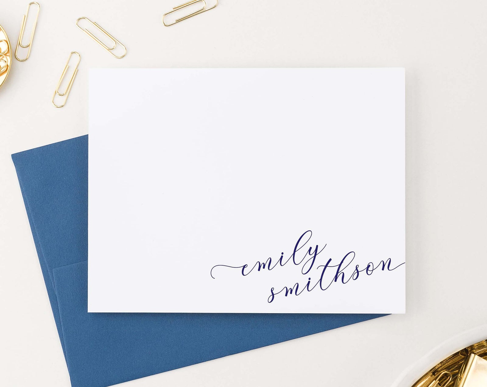 Elegant Bottom Corner Stationary Personalized for Women