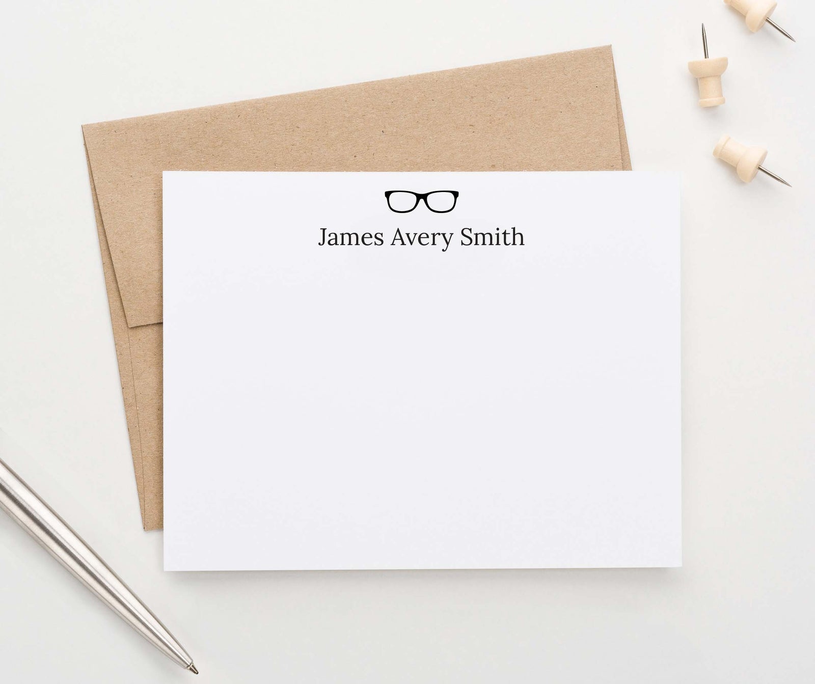 PS159 Simple personalized stationary set with glasses opthalmologist lens classic