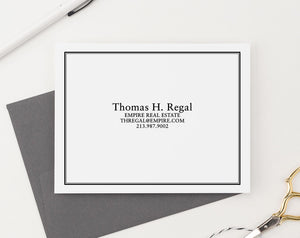 PS179 Personalized Folded Note Cards for Real Estate agent professional b