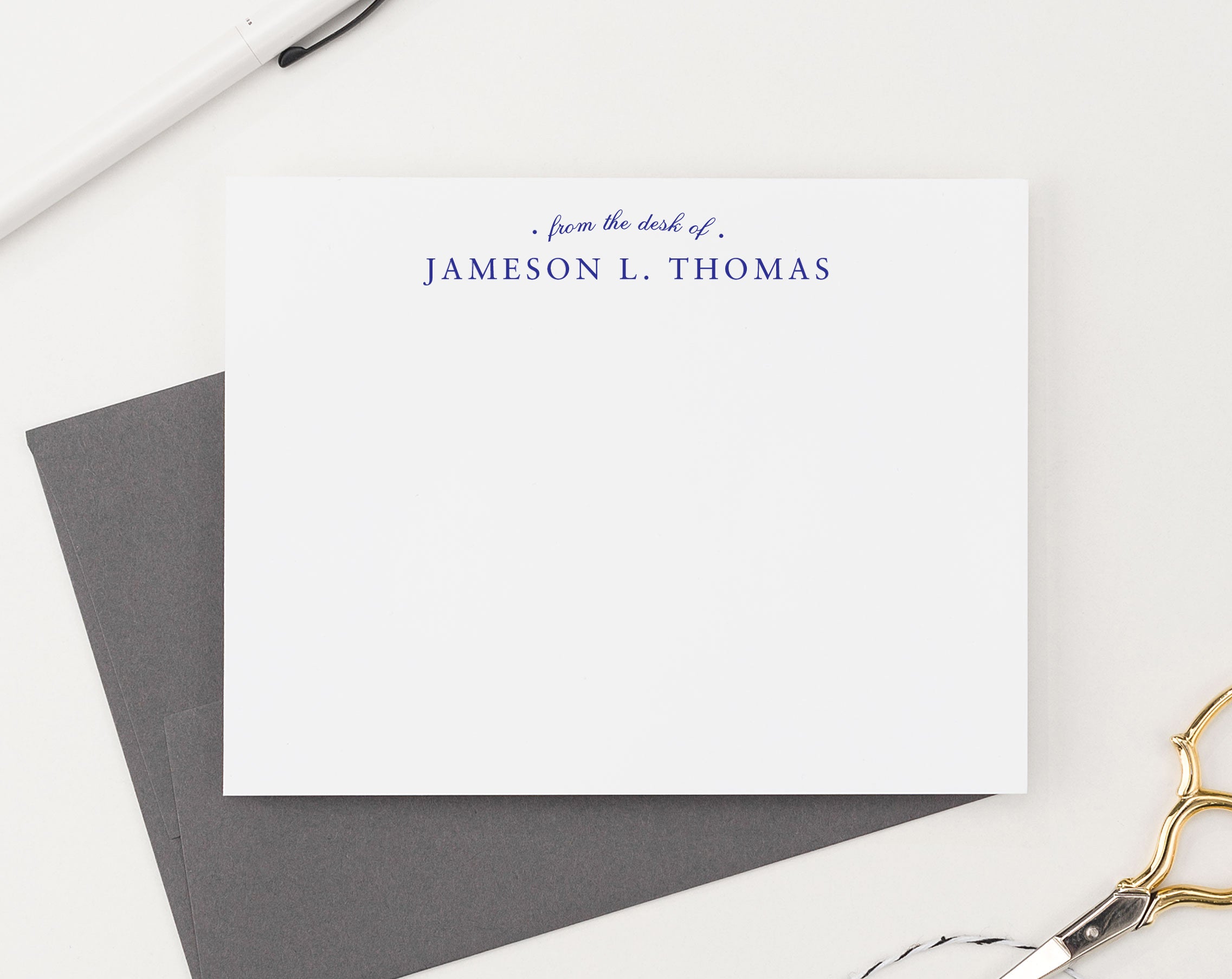 Business Note Card Dialog Business Note Cards for Men - Modern Pink Paper