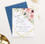 SDI038 elegant personalized save the date with floral corners gold lines 2