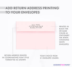 Personalized Simple Notecards for Women